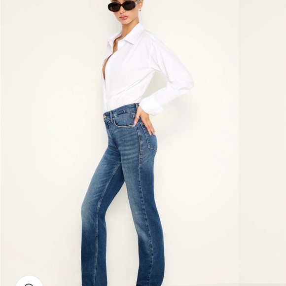Good American good icon  Straight Leg Jeans - Picture 2 of 3